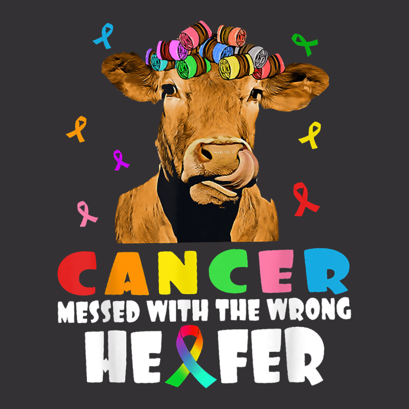 Cancer Messed With The Wrong Heifer Cow Lover Fight Cancer For Fans Vintage Short by TiffaneyAitchison | Artistshot