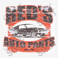 Red's Auto Parts From Roadhouse, Weathered Board Distressed   Roadhous Ladies Fitted T-shirt | Artistshot