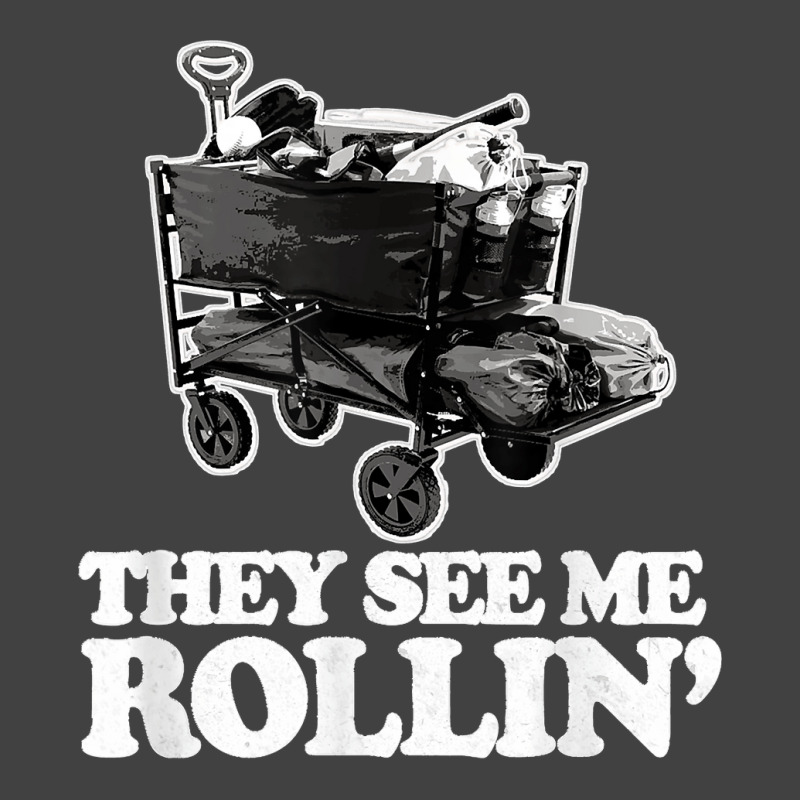 They See Me Rollin, Funny Ballpark Wagon   Softball Baseball Vintage T-Shirt by AnaMercedesContreras | Artistshot