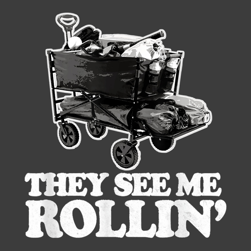 They See Me Rollin, Funny Ballpark Wagon   Softball Baseball Men's Polo Shirt by AnaMercedesContreras | Artistshot