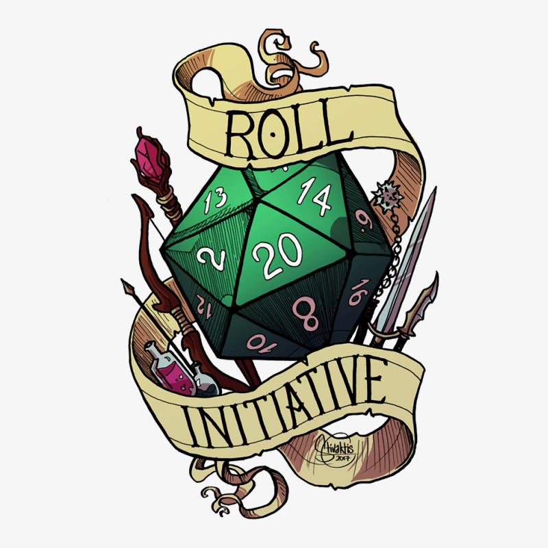 Roll Initiative Ladies Fitted T-Shirt by SilviaMartinez | Artistshot