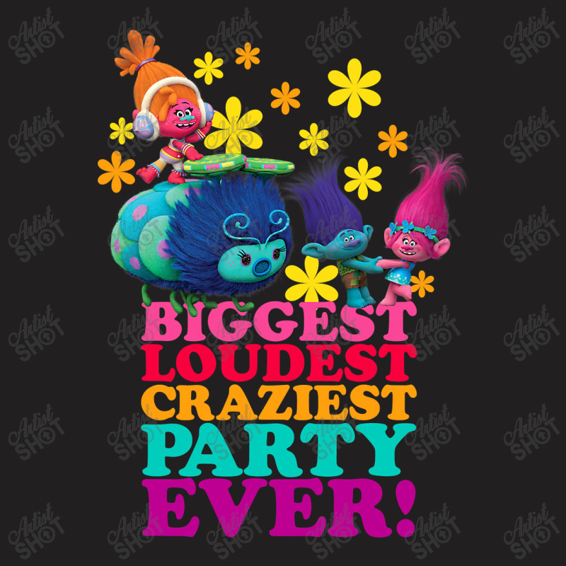 Dreamworks' Trolls Character Party T-shirt | Artistshot