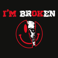 Mental Health Confused Smile I'm Broken I'm Ok Scorecard Crop Tee | Artistshot