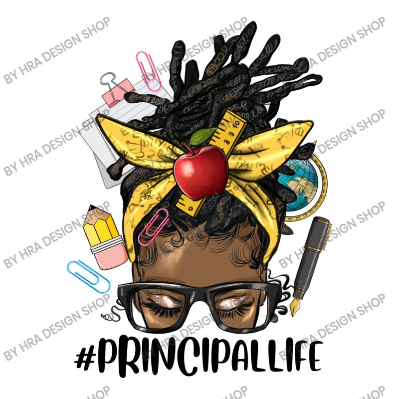 Afro Messy Locs Bun Principal Life Crop Top by HRA Design Shop | Artistshot