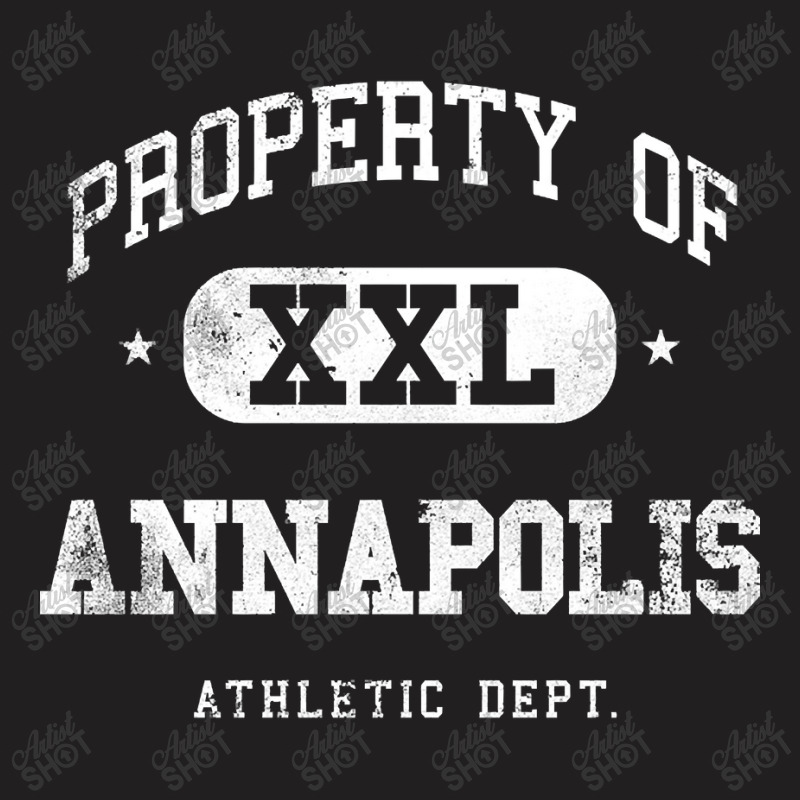 Annapolis Vintage Distressed College Property Xxl T-shirt | Artistshot