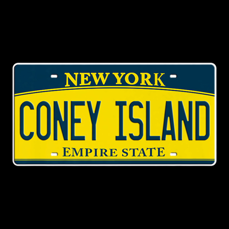 Coney Island New York Brooklyn Ny License Plate Beach Gift Pocket T-Shirt by IsaiahStark | Artistshot