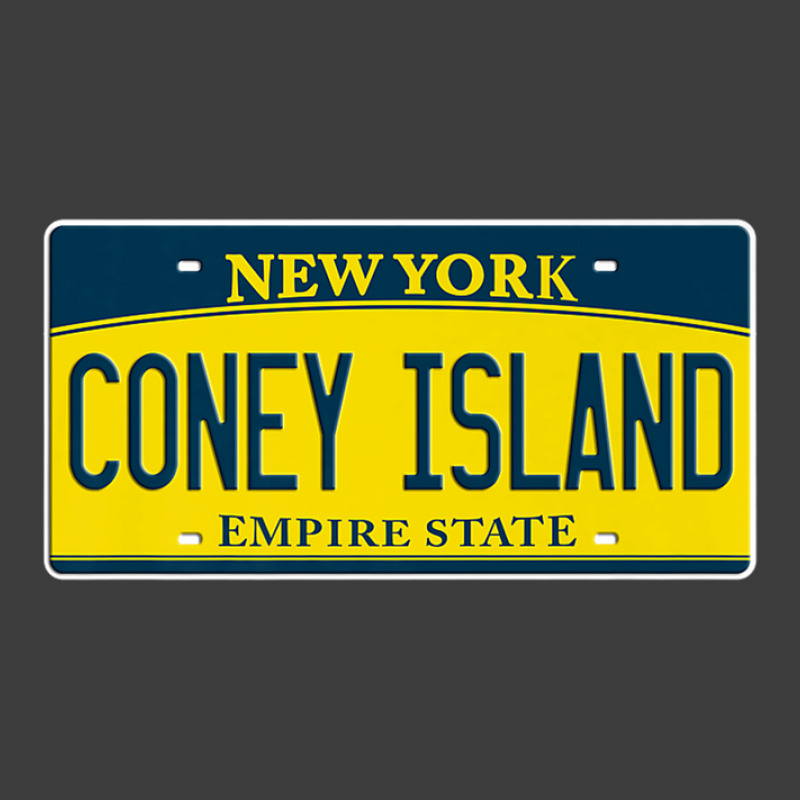 Coney Island New York Brooklyn Ny License Plate Beach Gift Men's Polo Shirt by IsaiahStark | Artistshot