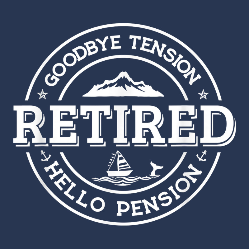 Retired   Goodbye Tension Hello Pension Retirement Shirt Ladies Denim Jacket | Artistshot