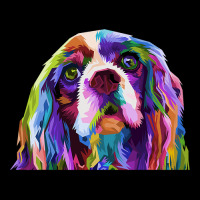 English Cocker Spaniel Pop Art Portrait Dog Owner Maternity Scoop Neck T-shirt | Artistshot