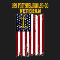 Uss Fort Snelling Lsd 30 Dock Landing Ship Veterans Day Classic T-shirt | Artistshot