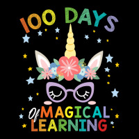 Cute Unicorn 100 Days Of Magical Learning 100th Day School Youth Zipper Hoodie | Artistshot