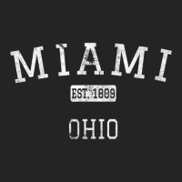 Miami Ohio Oh Vintage 3/4 Sleeve Shirt | Artistshot