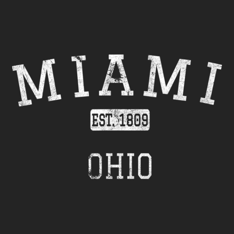 Miami Ohio Oh Vintage 3/4 Sleeve Shirt | Artistshot