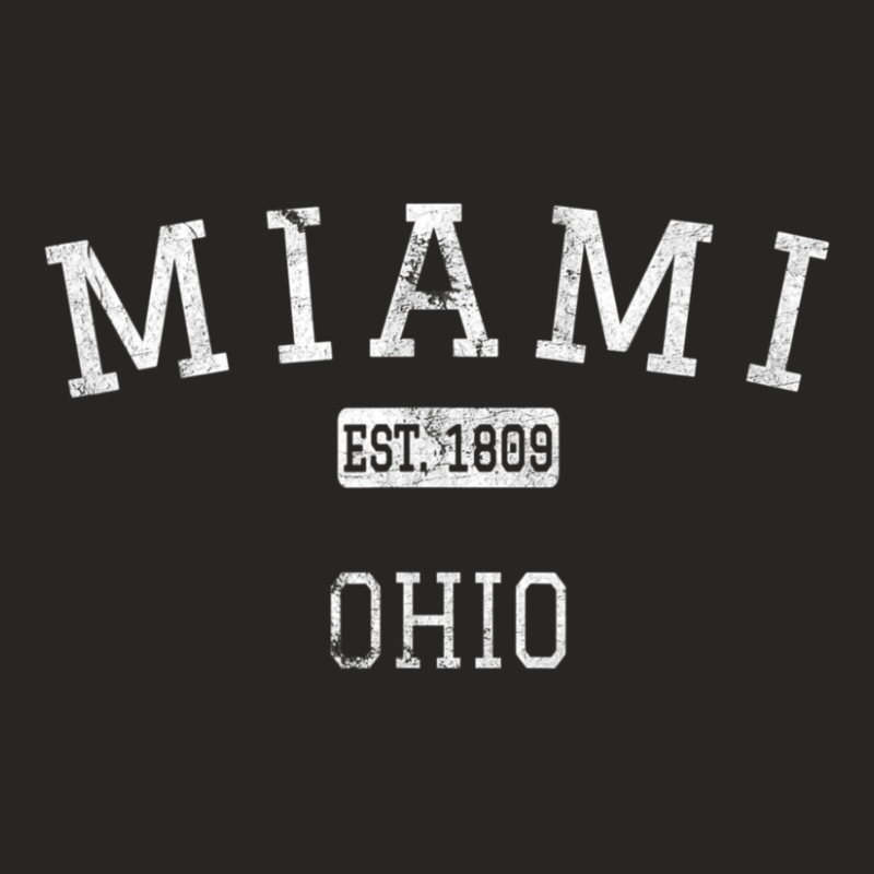 Miami Ohio Oh Vintage Ladies Fitted T-shirt | Artistshot