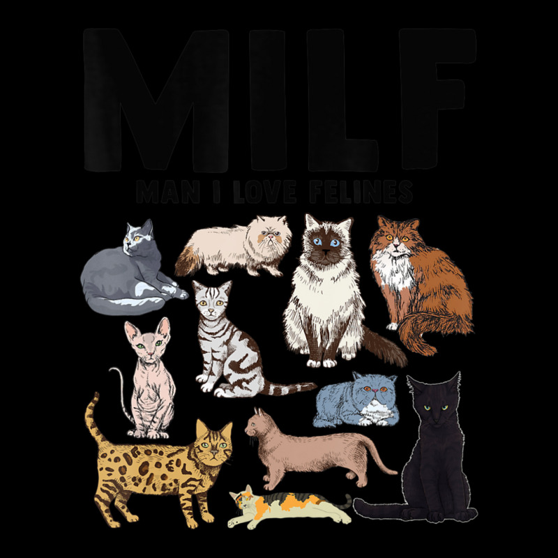 Milf Man I Love Felines Cat Vintage Toddler Sweatshirt | Artistshot