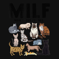 Milf Man I Love Felines Cat Vintage Baby Bibs | Artistshot