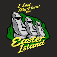 I Lost My Head On Easter Island Ladies Fitted T-shirt | Artistshot