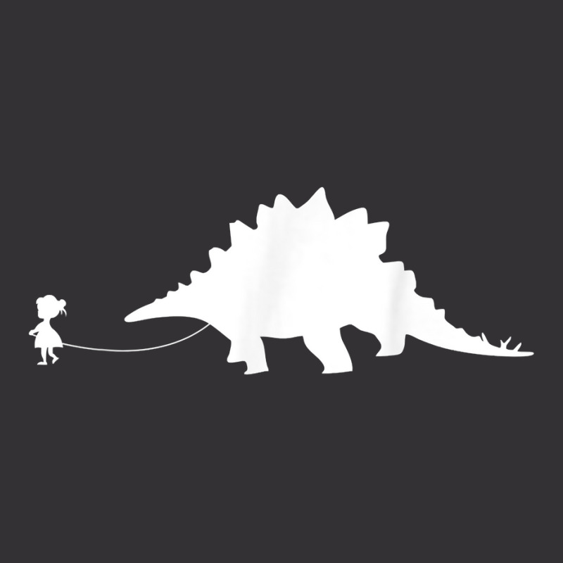 Girl Walking A Pet Stegosaurus Dinosaur Lover Pet Lizard T Shirt Vintage Short | Artistshot