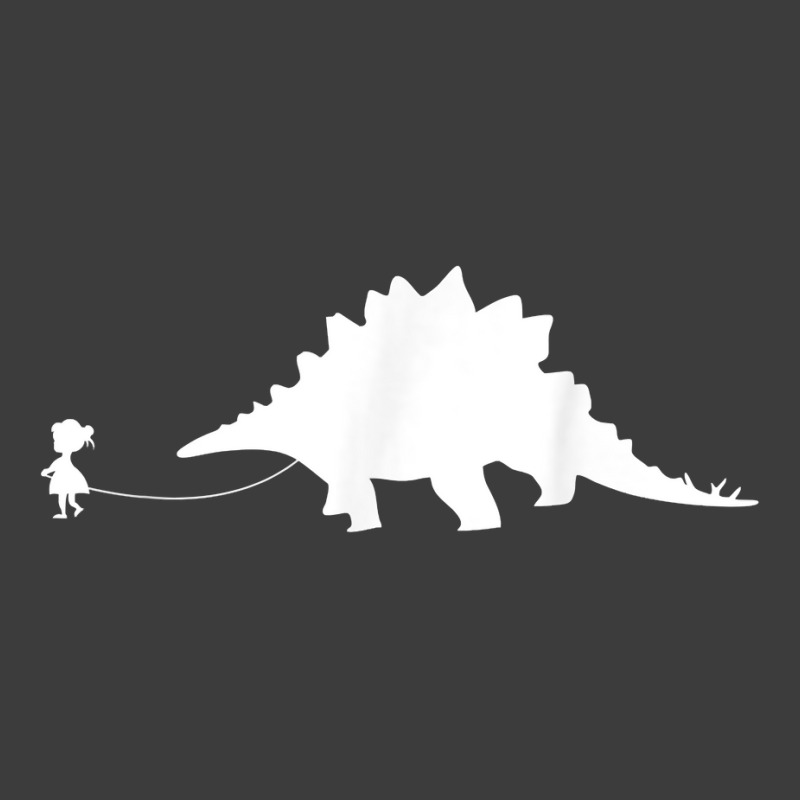 Girl Walking A Pet Stegosaurus Dinosaur Lover Pet Lizard T Shirt Men's Polo Shirt | Artistshot