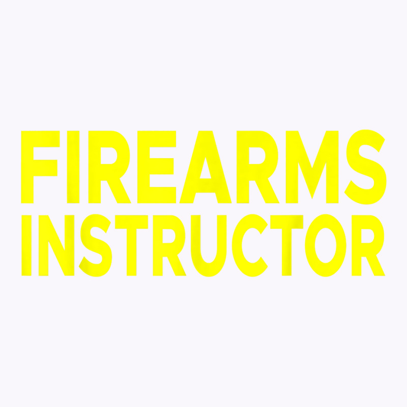 Firearms Instructor Shirt Range Gun Safety Firearm Shooting Tank Top | Artistshot