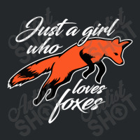 Girl Loves Foxes Crewneck Sweatshirt | Artistshot