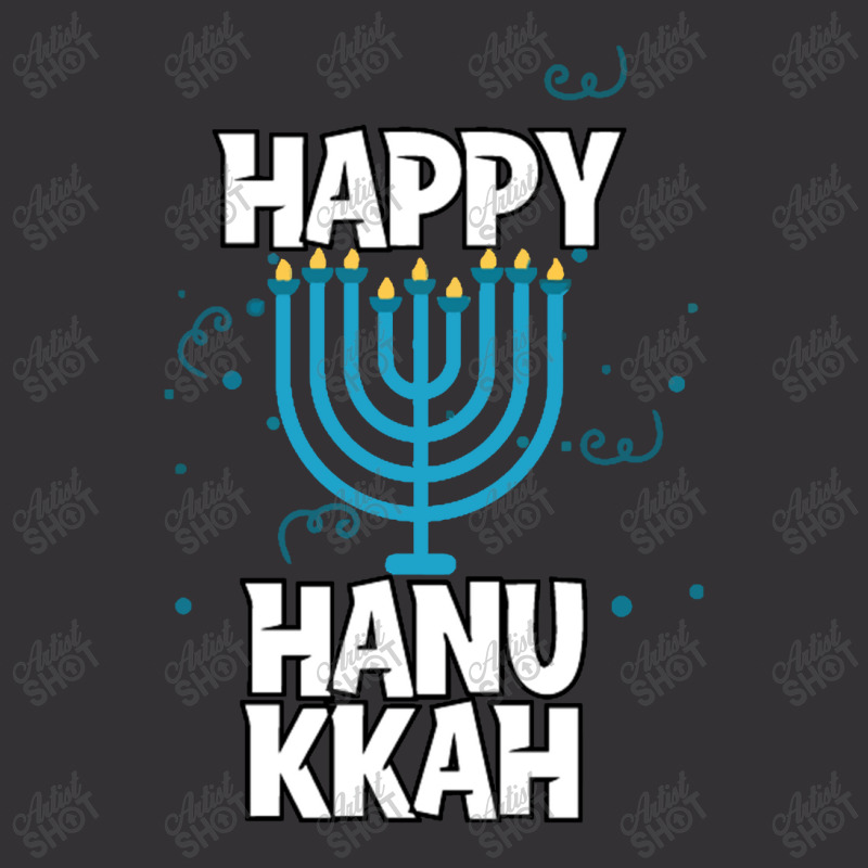 Happy Hanukkah Vintage Hoodie by haydar | Artistshot