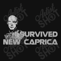 Bsg, I Survived New Caprica,battlestar Galactica Science Portrait Canvas Print | Artistshot