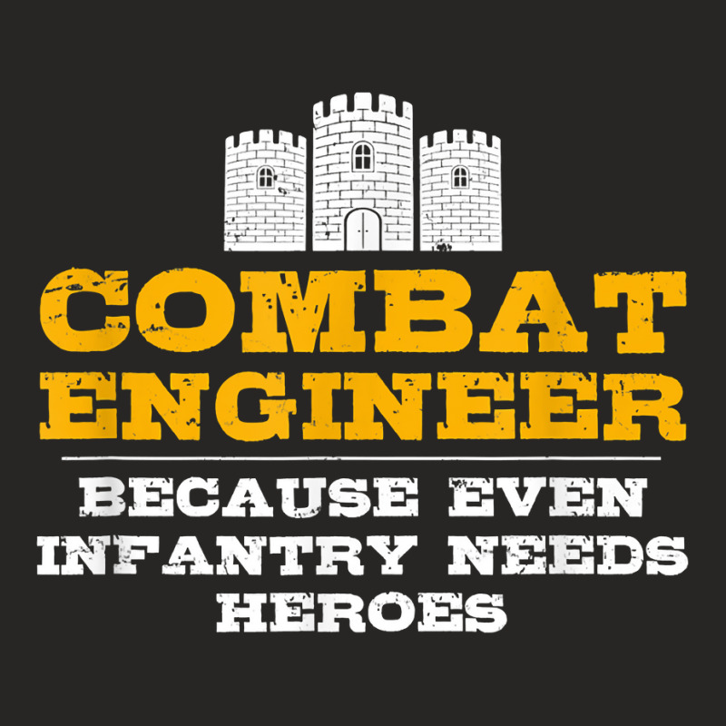 Combat Engineer Engineer Gifts Army Engineering For Fans Ladies Fitted T-Shirt by TacitaSylvester | Artistshot