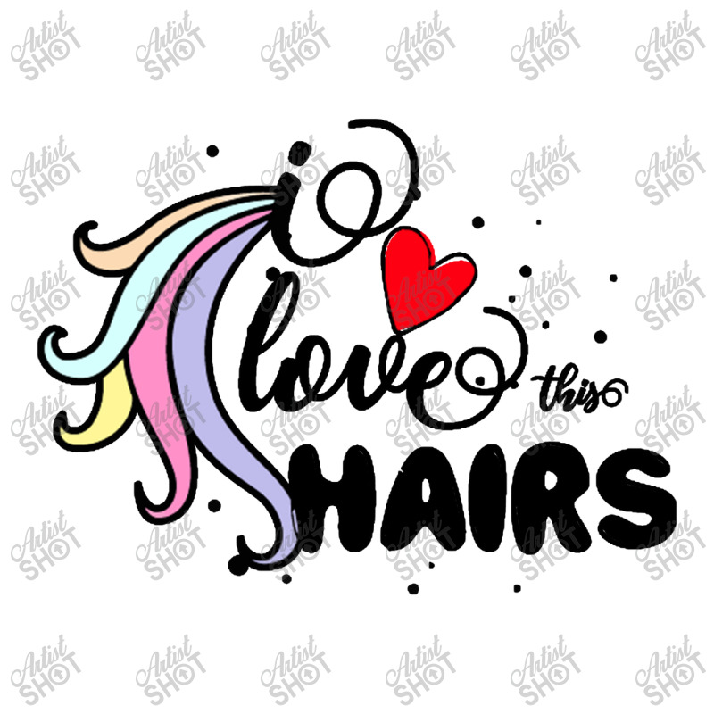 I Love This Hairs Unicorn V-Neck Tee by haydar | Artistshot