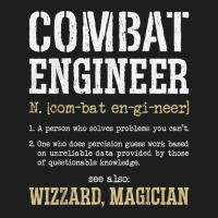 Combat Engineer Funny Engineering Dictionary Term Definition For Fans Classic T-shirt | Artistshot