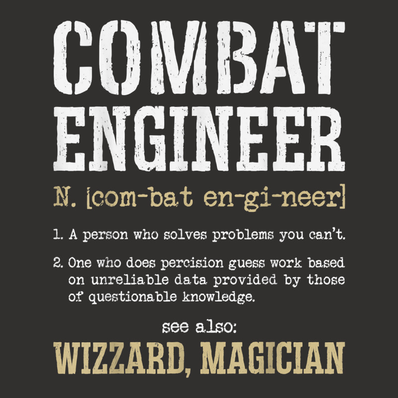 Combat Engineer Funny Engineering Dictionary Term Definition For Fans Champion Hoodie by TacitaSylvester | Artistshot