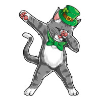 Dabbing Cat St Patricks Day Boys Girls Kids Leprechaun Dab Sticker | Artistshot