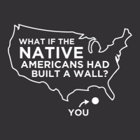 Anti Trump Wall Native Americans Wall Vintage Hoodie | Artistshot