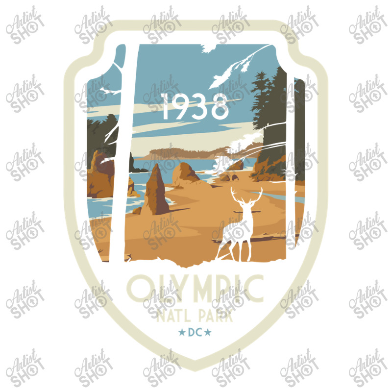 Washington Olympic National Park Retro Vintage Design Gift Sticker | Artistshot