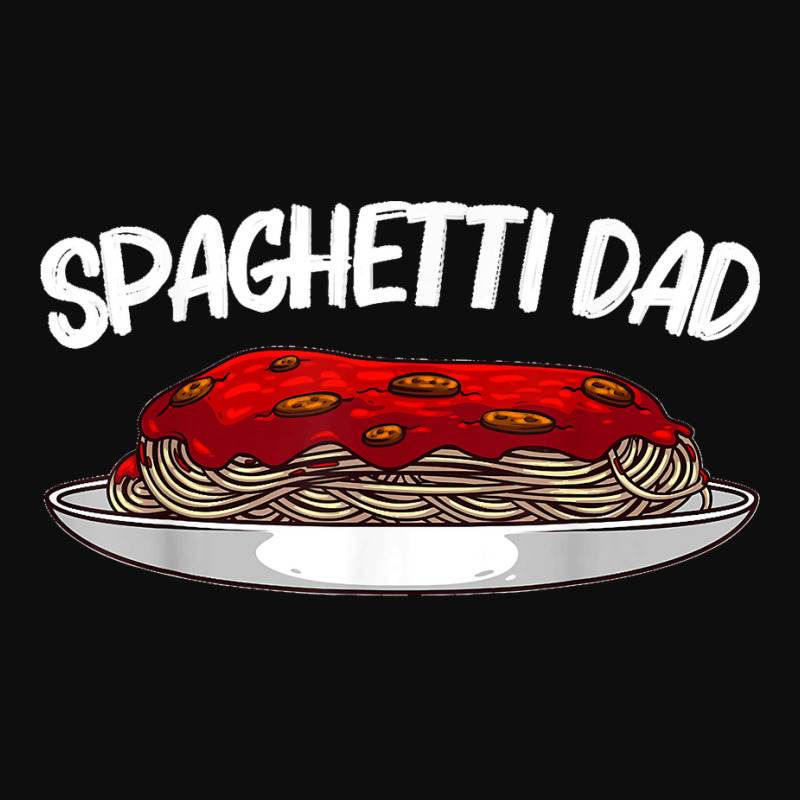 Funny Spaghetti For Dad Father Italian Pasta Meatball Foodie Crop Top by saterseim | Artistshot