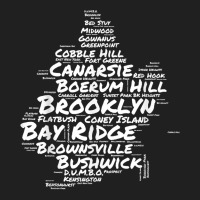 Brooklyn New York Neighborhoods Word Cloud Brooklyn T Shirt Drawstring Bags | Artistshot