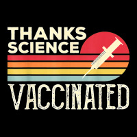 Thanks Science Vaccinated Retro Vintage Pro Vaccine Youth Zipper Hoodie | Artistshot