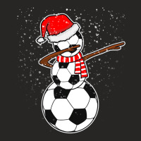 Dabbing Snowman Soccer Ladies Fitted T-shirt | Artistshot