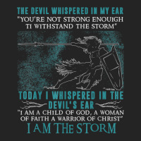 I Am A Child Of God   A Warrior Of Christ   I Am The Storm T Shirt 3/4 Sleeve Shirt | Artistshot