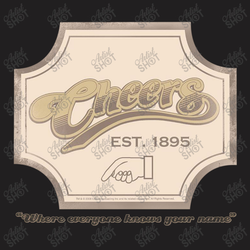 Cheers, Sign,cheers Classic Tv Tv Show Bar T-shirt | Artistshot