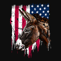 Donkey Farmer American Flag Usa , Donkey For Fans Crop Top | Artistshot