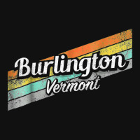 Burlington Vermont Distressed Retro Vintage Baby Bibs | Artistshot