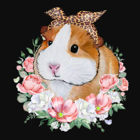 Guinea Pig With Leopard Headband Flower Guinea Pig Lovers Crop Top | Artistshot