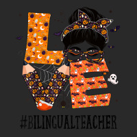 Bilingual Teacher Love Messy Bun Pumpkin Women Halloween T Shirt Printed Hat | Artistshot