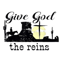 Give God The Reins Country Music Cowboy Day Gift Men's T-shirt Pajama Set | Artistshot