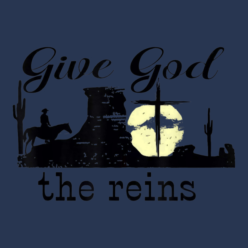 Give God The Reins Country Music Cowboy Day Gift Men Denim Jacket | Artistshot