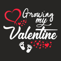 Women Valentines Pregnancy   Growing My Valentine S Ladies Fitted T-shirt | Artistshot