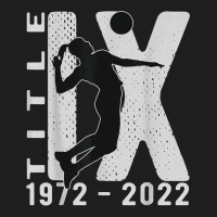 Title Ix 50th Anniversary Us Education Amendments Volleyball T Shirt Classic T-shirt | Artistshot