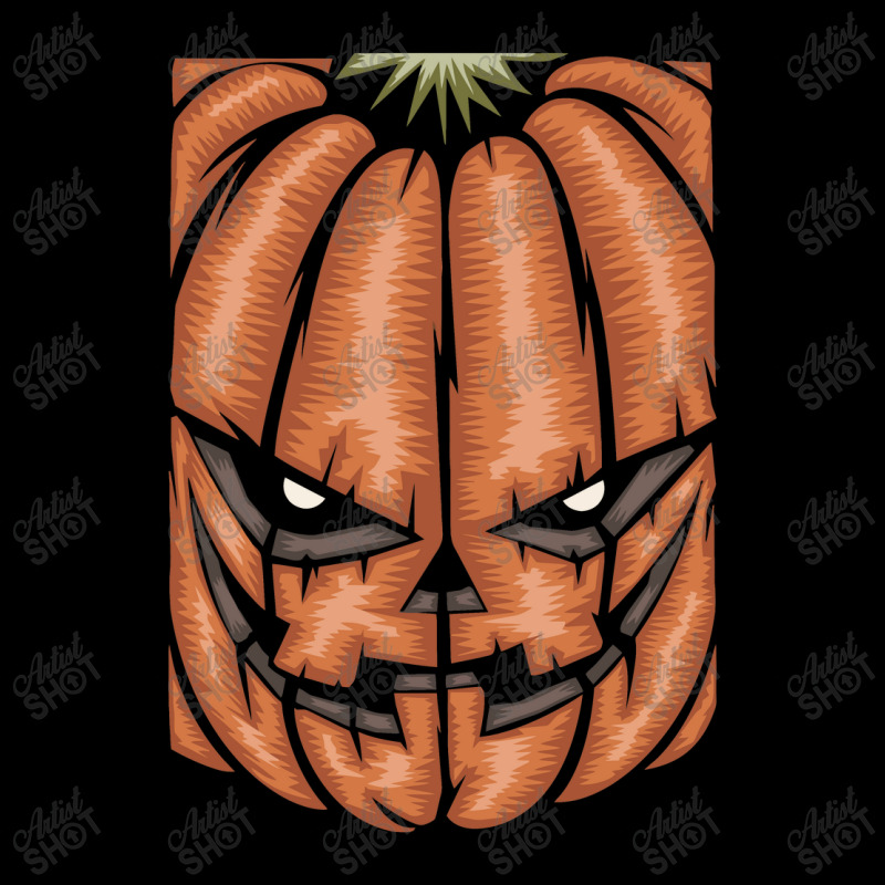 Scary Pumpkin Halloween Black Tee Zipper Hoodie by haydar | Artistshot