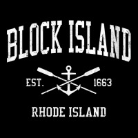 Womens Block Island Ri Vintage Crossed Oars & Boat Anchor Sports V Nec Pocket T-shirt | Artistshot